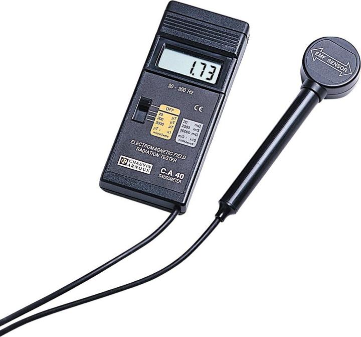 Chauvin Arnoux Teslameter/Gaussmeter for low frequencies Measurement of magnetic induction fields from 30 to...
