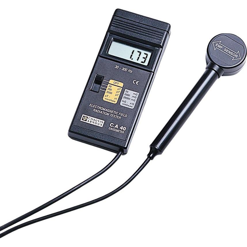 Chauvin Arnoux, Detektor, Teslameter/Gaussmeter für niedrige Frequenzen Messung magnetischer Induktionsfelder von 30 bis...