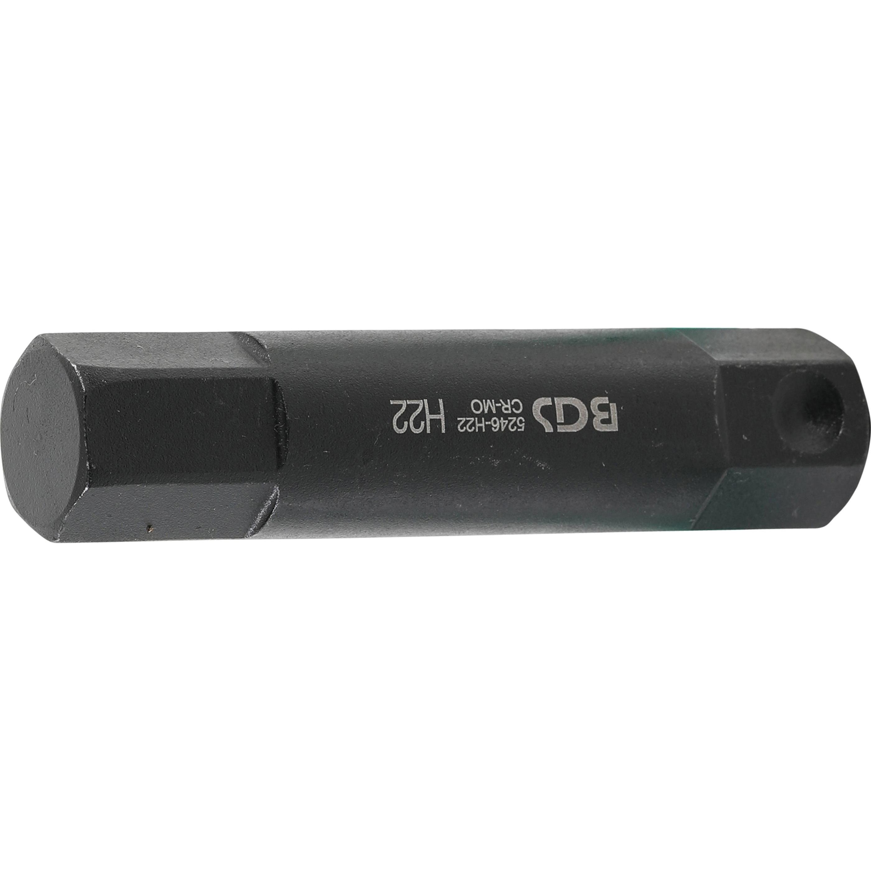 BGS, Bits, Bit Länge 100 mm Antrieb Aussensechskant 22 mm Innensechskant 22 mm (22 mm)