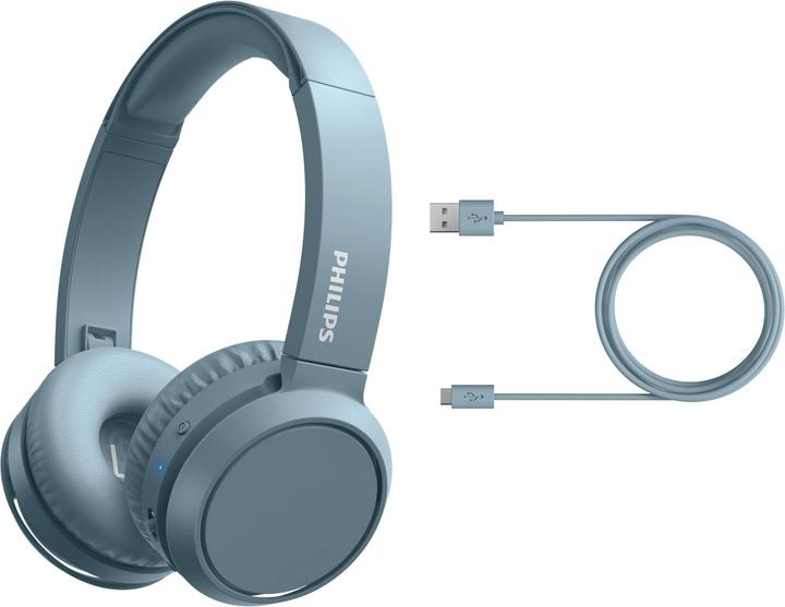 Produktbild Philips BASS+ On-Ear-Funkkopfhörer TAH4205BL (keine Geräuschunterdrückung, 29 h, Kabellos)