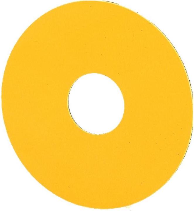 Actual product image Eaton EMERGENCY STOP sign, unlabelled, yellow, 63264