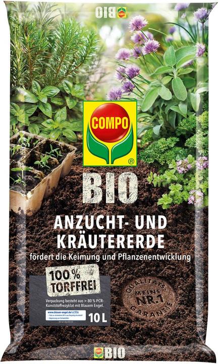 Compo BIO Anzucht Krutererde 10 L torffrei (10 l)