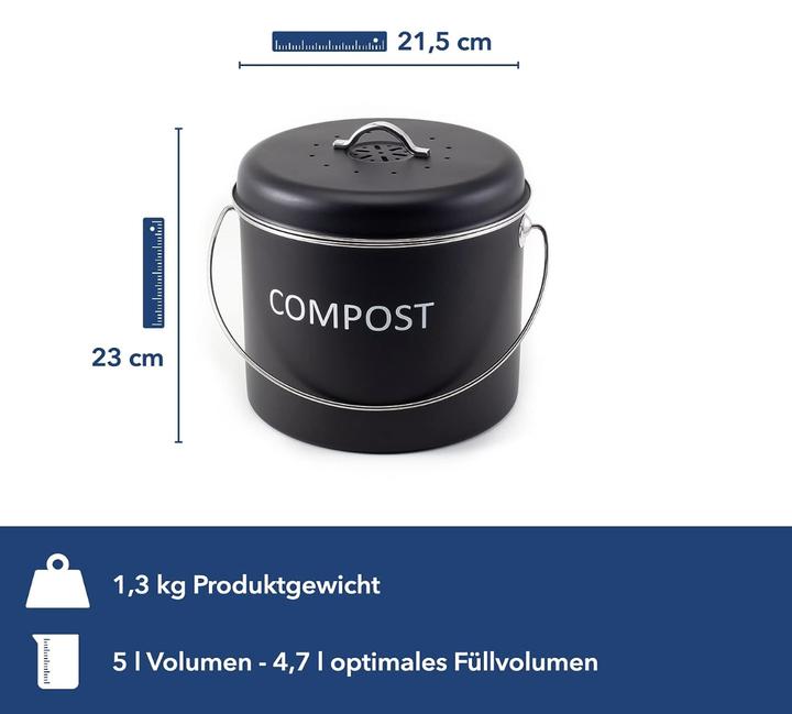 Actual product image Hanseküche Compost container (5 l)