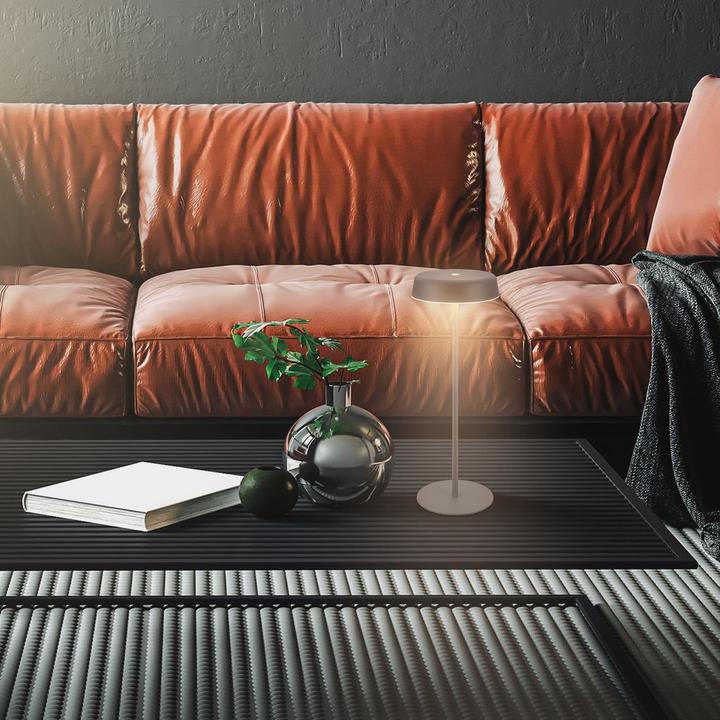 Image du produit Briloner Brilo unplugged PALA Akku Tischleuchte mit Lichtkante - Anthrazit (200 lm)