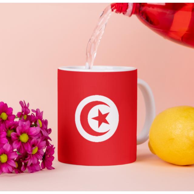 Tinisu, Tasse, Tunesien Tasse Flagge Pot Afrika Kaffeetasse National Becher Kaffee Cup BÃ¼ro Tee (325 ml, 1 x)