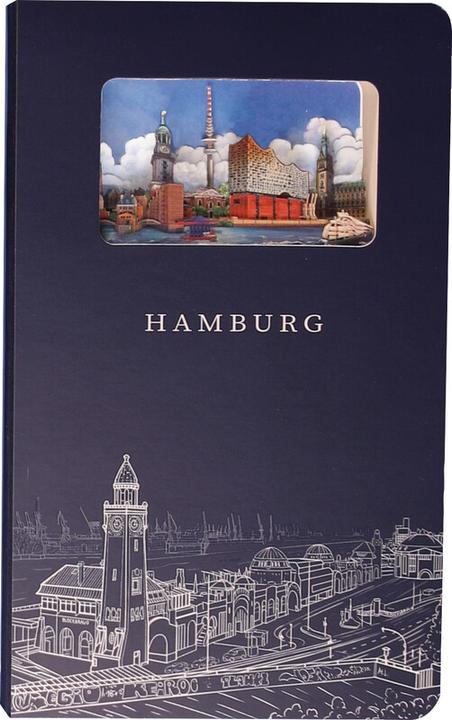 Image du produit Carnet 3D (110 x 180 mm, À rayures, Couverture rigide)