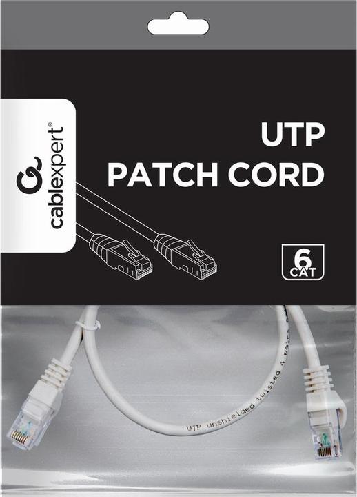 Actual product image Gembird Patchkabel Kat.6 Kupfer UTP 0,5 m Grau (UTP, 0.50 m)
