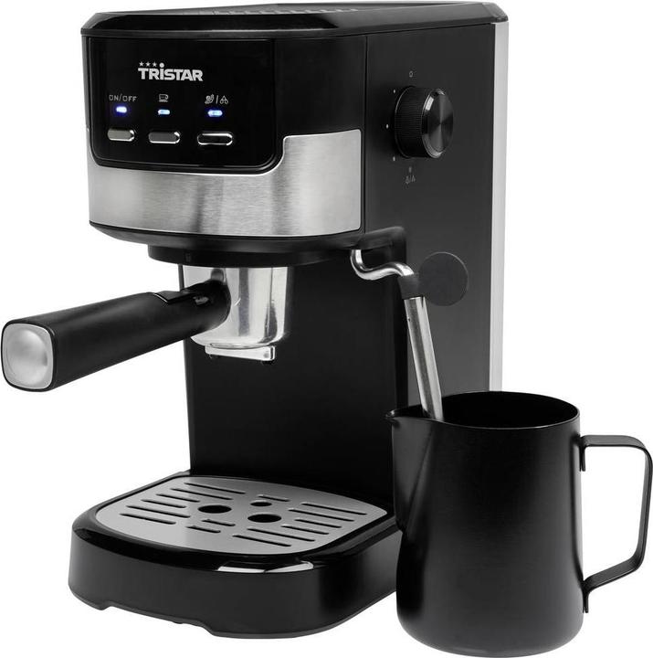 Produktbild Tristar CM-2278 Espressomaschine mit Siebträger Schwarz, Edelstahl 1100W