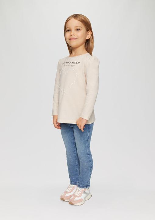 Produktbild S.Oliver T-Shirt Print-Shirt mit Schmucksteinen (92)