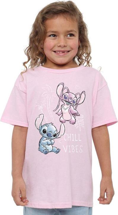 Immagine prodotto Lilo & Stitch Chill Vibes Maglietta Punto e Angelo Schizzo Ragazze (128)