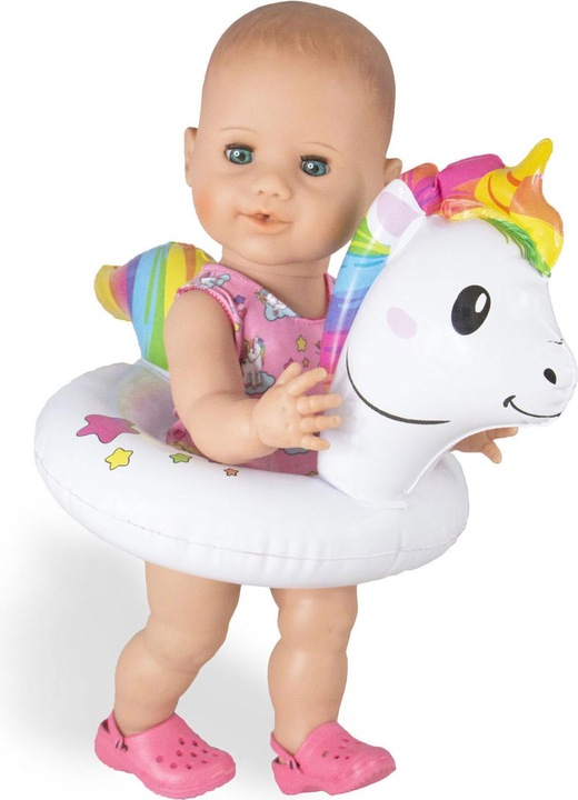 Actual product image Heless Doll swimming set Unicorn