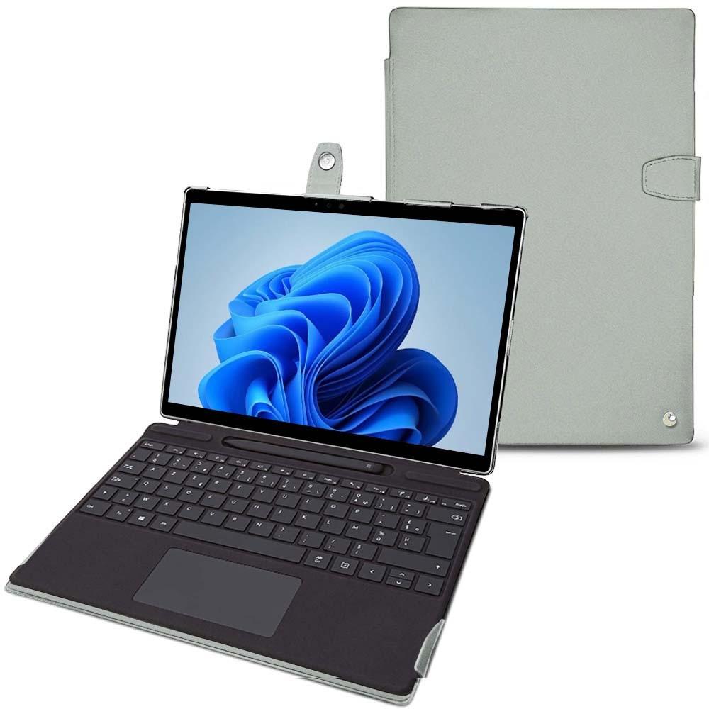 Thumbnail - Noreve Lederschutzhülle Microsoft Surface Pro8 (Microsoft Surface Pro 8), Tablet Hülle, Grau