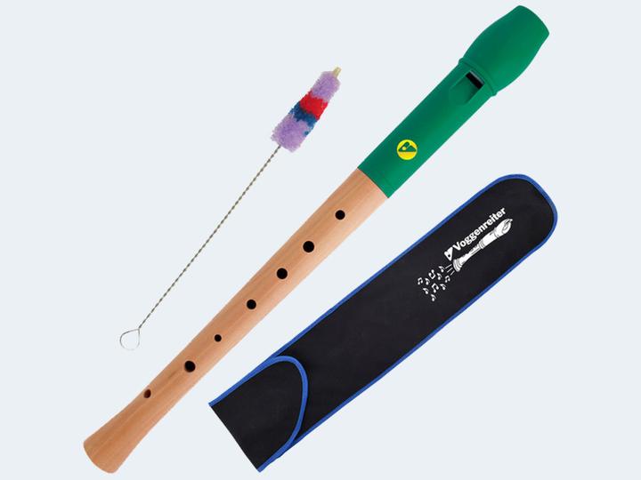 Blue flute head, Green