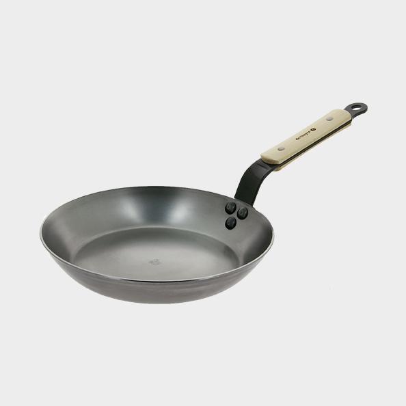 Produktbild de Buyer runde Bratpfanne Bois 24 cm (24 cm, Bratpfanne, Edelstahl)