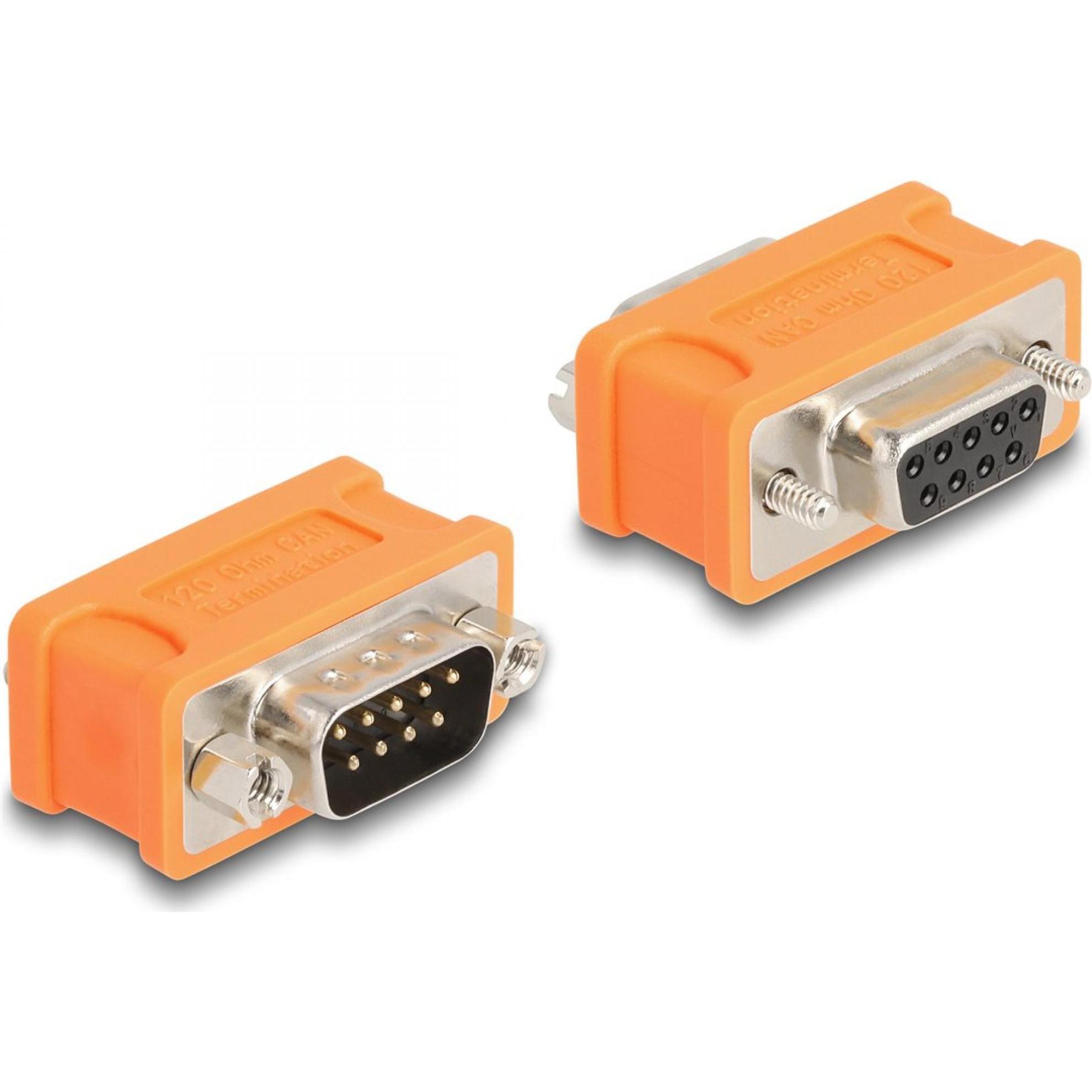 Delock Adattatore bus CAN D-Sub 9 Resistenza di terminazione da 120 Ohm (Cavi industriali), Cavo di interfaccia