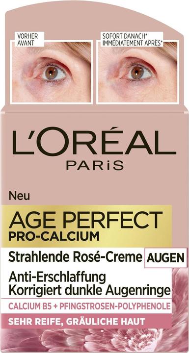 Actual product image L'Oréal Paris Age Perfect Pro-Calcium (Eye Care Cream, 15 ml, Day + Night)