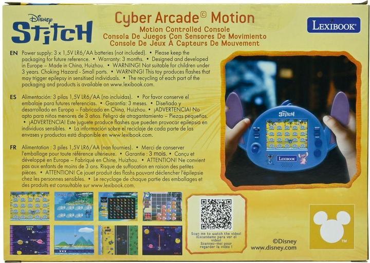 Produktbild Lexibook - Disney Stitch Cyber Arcade Motion® console (JL3180D)
