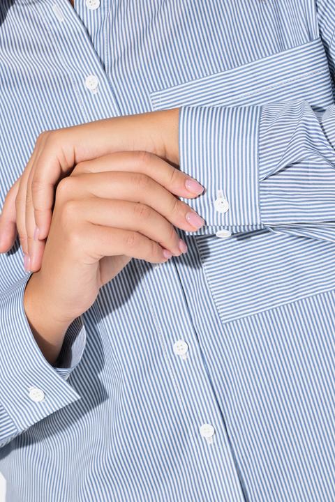 Actual product image Ulla Popken Striped Button Down Shirt (46, 48)