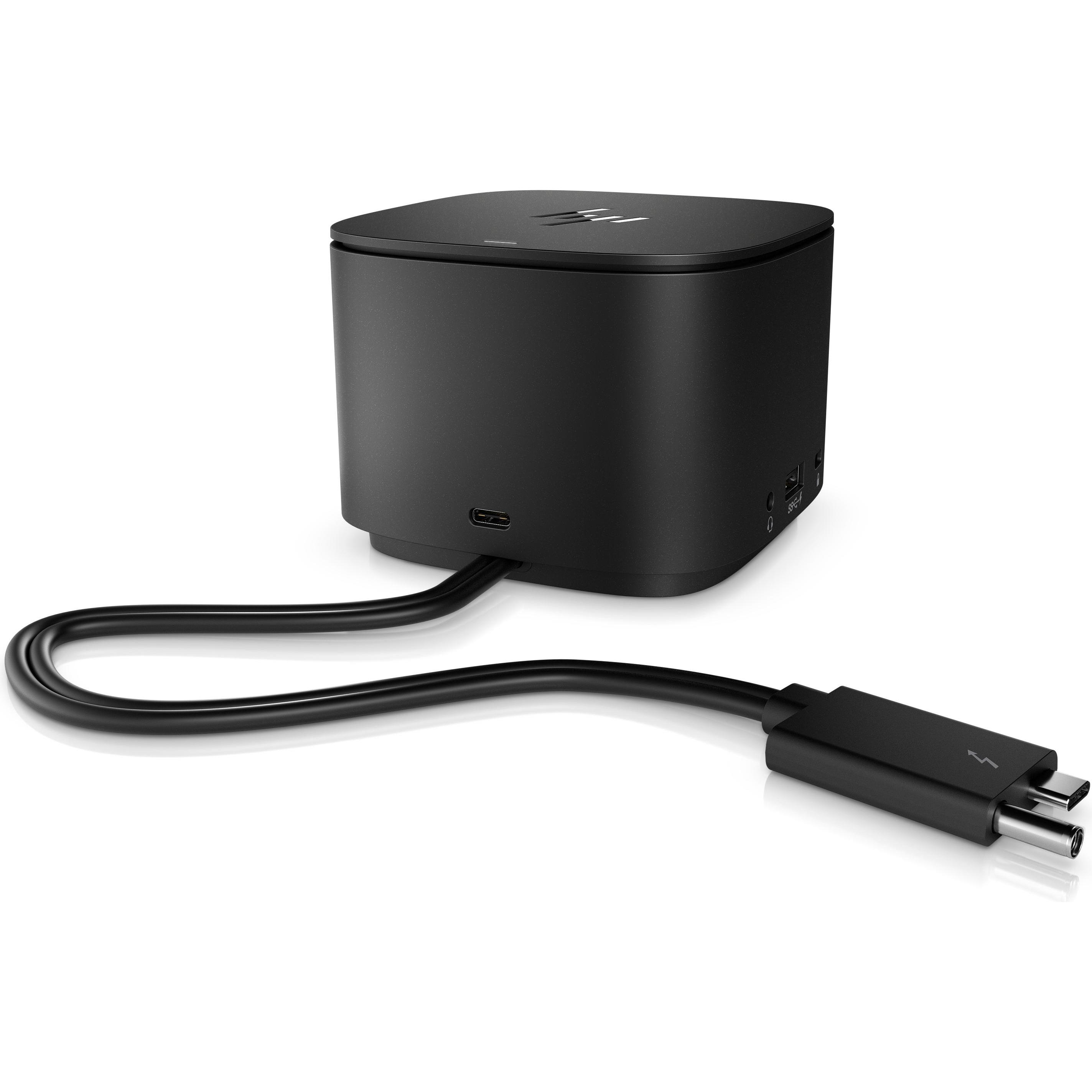 HP Thunderbolt Dock 230W G2 (DE) (Thunderbolt, 1 Port), Dockingstation + USB Hub, Schwarz