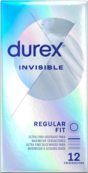 Actual product image Durex Invisible Extra Fine 12 Units (12 pcs.)