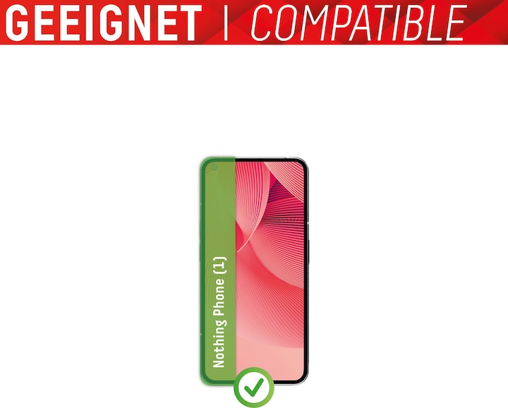 Actual product image Displex Real Glass, 2D Panzerglas (1 Piece, Nothing Phone (1))