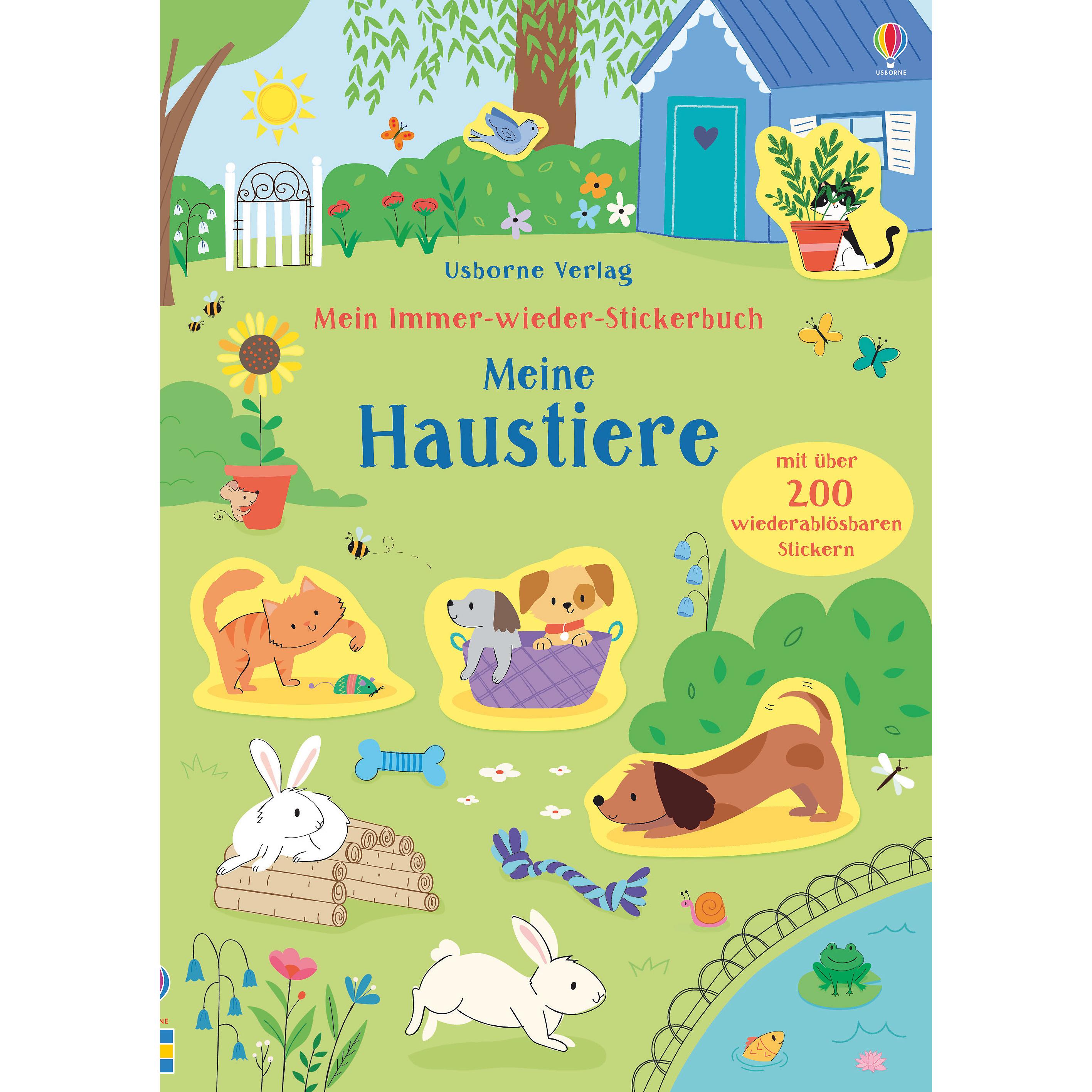 Usborne Publishing, Autocollants, Mon livre d'autocollants Toujours à nouveau : Mes animaux de compagnie (200 Autocollants)