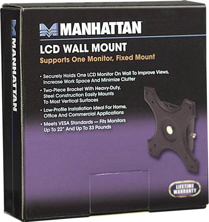 Immagine prodotto Manhattan Montaggio a parete del monitor (Muro, 22")