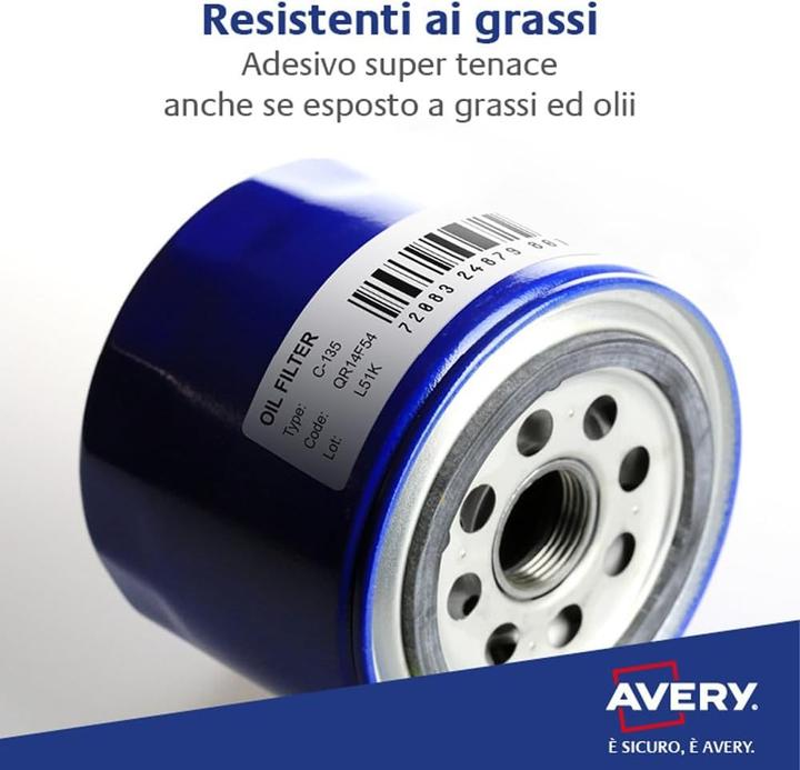 Actual product image Avery Type plate labels