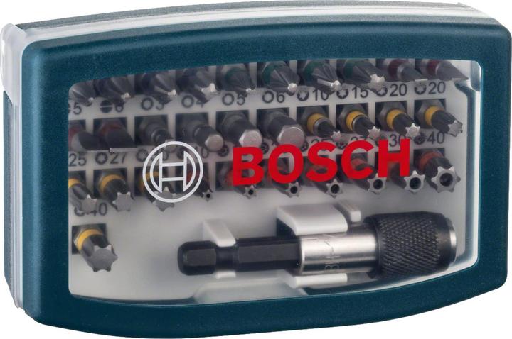 Produktbild Bosch Professional Zubehör Schrauberbit Set (Kreuz Phillips PH M1, Kreuz Phillips PH M2, Kreuz Phillips PH M3, Kreuz Pozidriv PZ M1, Kreuz Pozidriv PZ M2, Kreuz Pozidriv PZ M3, Sechskant (hexagonal) M3, Sechskant (hexagonal) M4, Sechskant (hexagonal) M5, Sechskant (hexagonal) M6, Schraubschlitz M3, Schraubschlitz M4, Schraubschlitz M5)