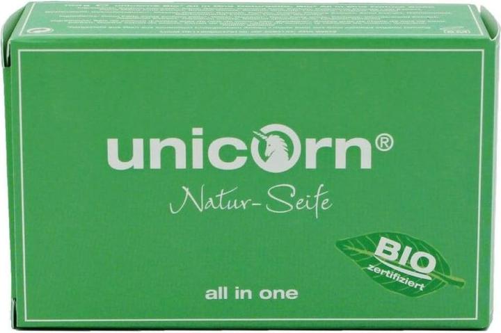 Unicorn Naturseife All-in-one 100g mit Seifendose (Hard soap)