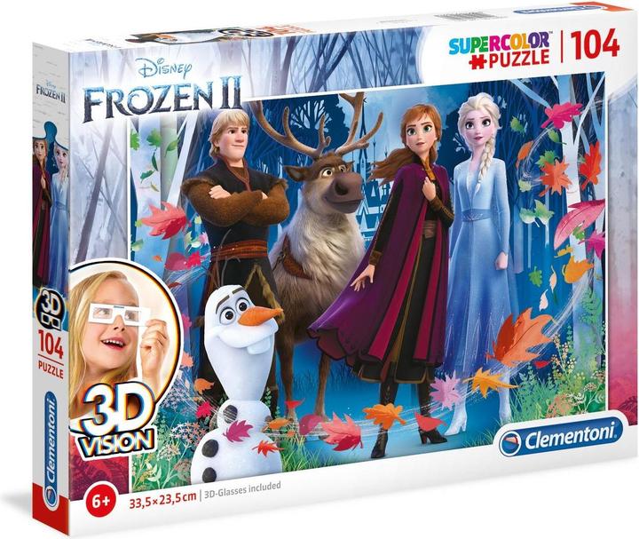 Clementoni Puzzle 3D Frozen 2, 104 pezzi (104 pezzi)