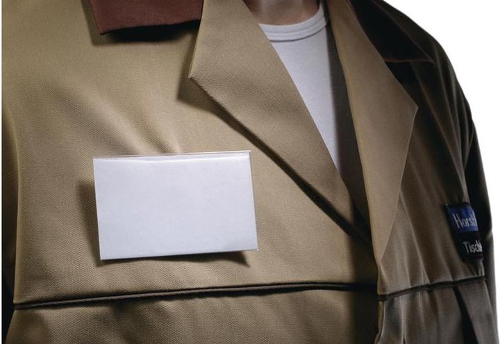 Actual product image Durable Name badges with combination clip