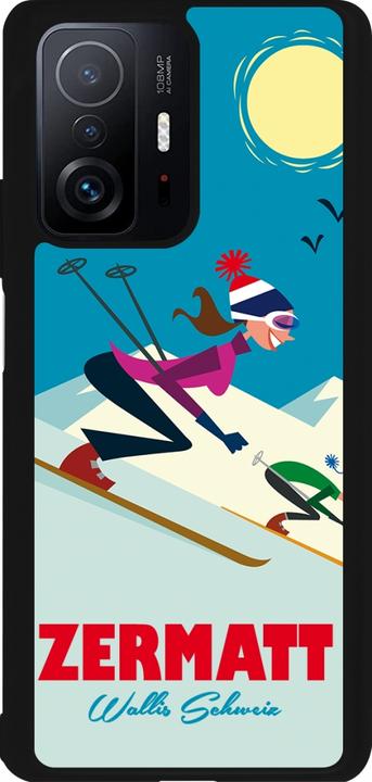 Produktbild PhoneLook Hülle Silikon schwarz Zermatt Ski Downhill (Xiaomi 11T)