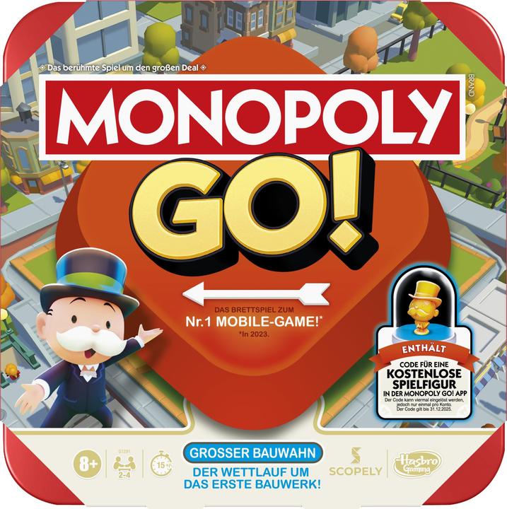 Productafbeelding Hasbro Monopoly Go (Duits, 2 - 4 Spelers)