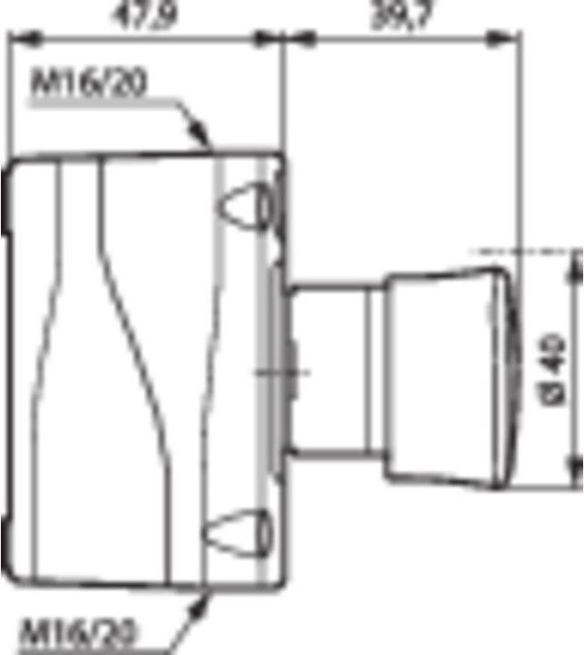 Immagine prodotto Baco Interruttore di spegnimento d'emergenza Pulsante di spegnimento d'emergenza nell'alloggiamento