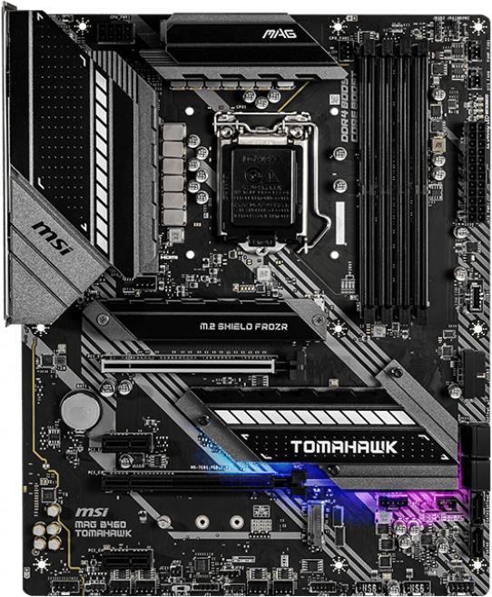 Produktbild MSI MAG B460 TOMAHAWK (LGA 1200, Intel B460, ATX)