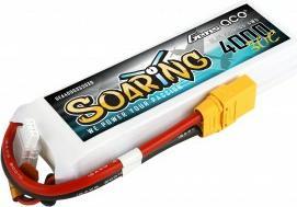 Actual product image Gens Ace G-Tech Soaring 4000mAh 11.1V 30C 3S1P Lipo Battery (11.10 V, 4000 mAh)