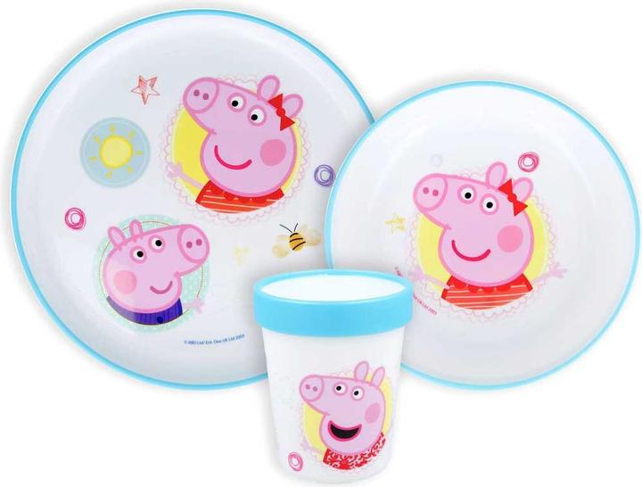 Produktbild Procos Peppa Pig Core rutschfestes Geschirrset, Mikro-Kun