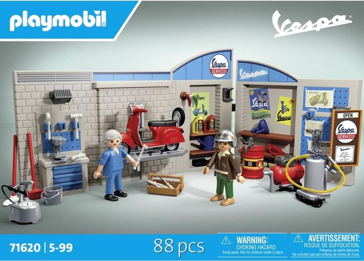 Image du produit Playmobil Atelier Vespa des années 60 (71620, Playmobil City Life)