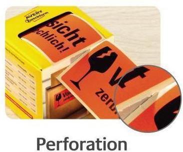 Actual product image Avery Warn labels