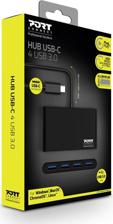 Immagine prodotto Port Designs Hub USB 3.0 di tipo C a 4 porte (USB-C, 4 porte)