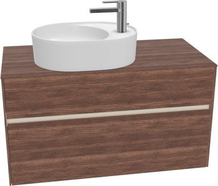 Actual product image Villeroy & Boch Collaro washbasin cabinet 1000x548x500 mm, 2 drawers, for washbasin left, C0550 (107 x 62 x 57 cm)