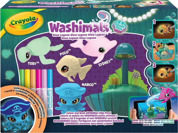Produktbild Goliath Toys Crayola Washimals Ocean Glow Lagoon Spielset