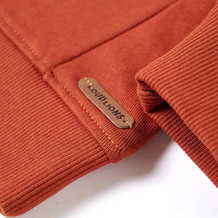 Immagine prodotto VidaXL Felpa da bambino marrone ruggine 128,Materiale: 92% cotone. 8 (128)