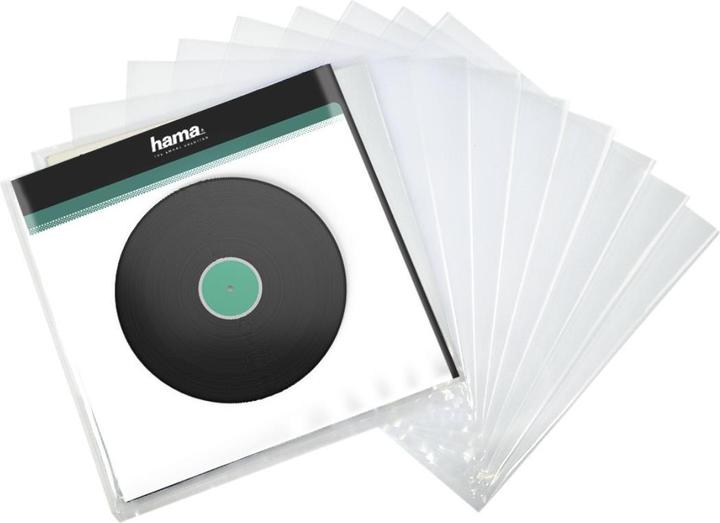 Hama LP buitenhoes, transparant, 10 stuks.