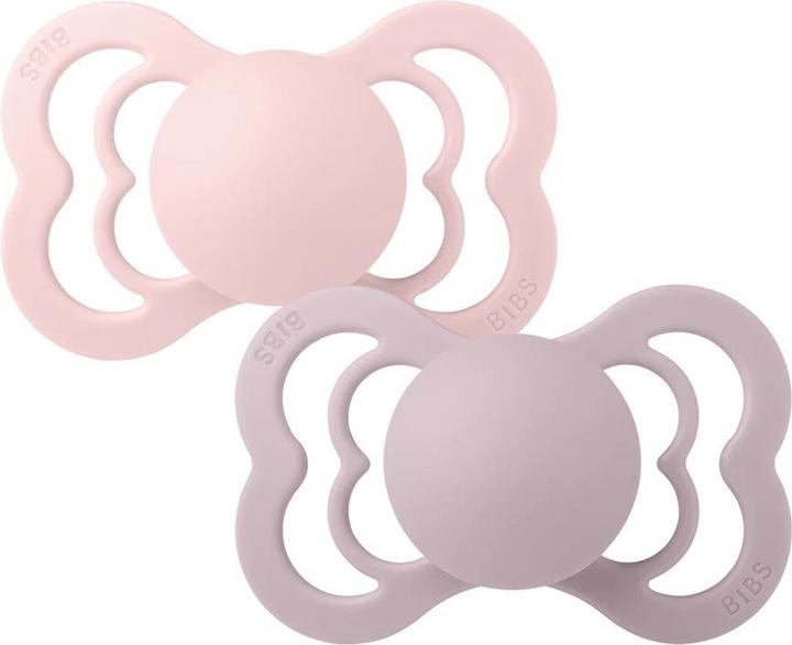 Immagine prodotto Bibs Nuggi Supreme 2 PACK Silicone Simmetrico 6-12m Blossom Dusky Lilac (2 x, 6 - 12 M.)