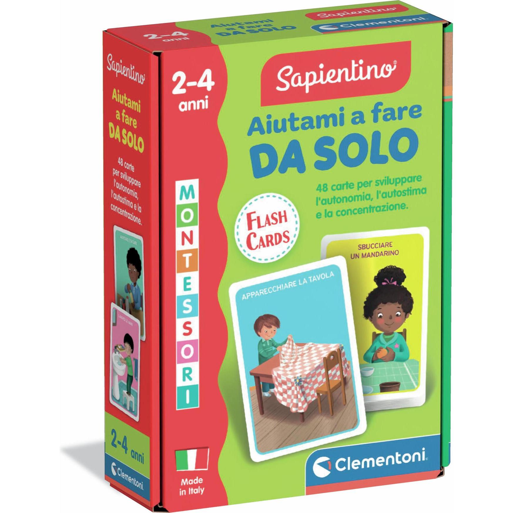 Clementoni Montessori Flashcards Aiutami a fare da Solo