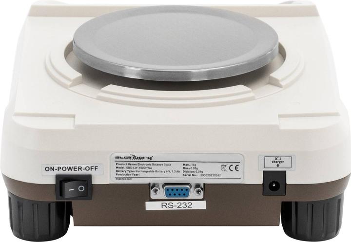 Actual product image Steinberg Precision Scale - 1000 g / 0.01 g - Ø 130 mm - LCD