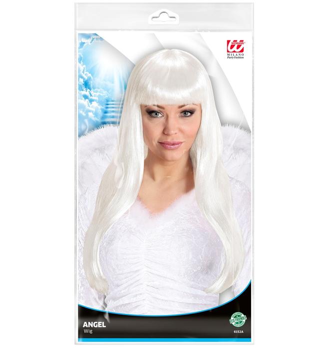 Image du produit Widmann Perruque d'ange lisse longue en blanc