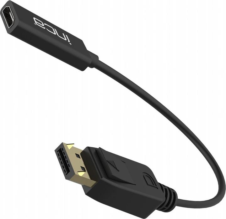 Actual product image Inca Adapter DisplayPort IDPH-07 1.4 > HDMI, 4K, 0.2m retail (HDMI, 20 cm)